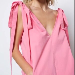 Amy Lynn short pink tie dress